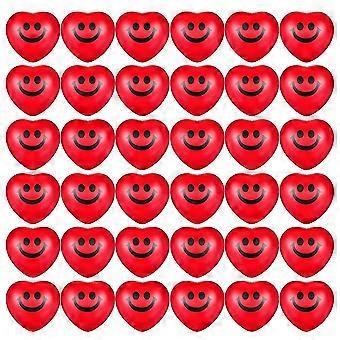 36Pcs 's Day Heart Stress Balls Shaped Stress Balls Heart Smile Stress Balls für Party
