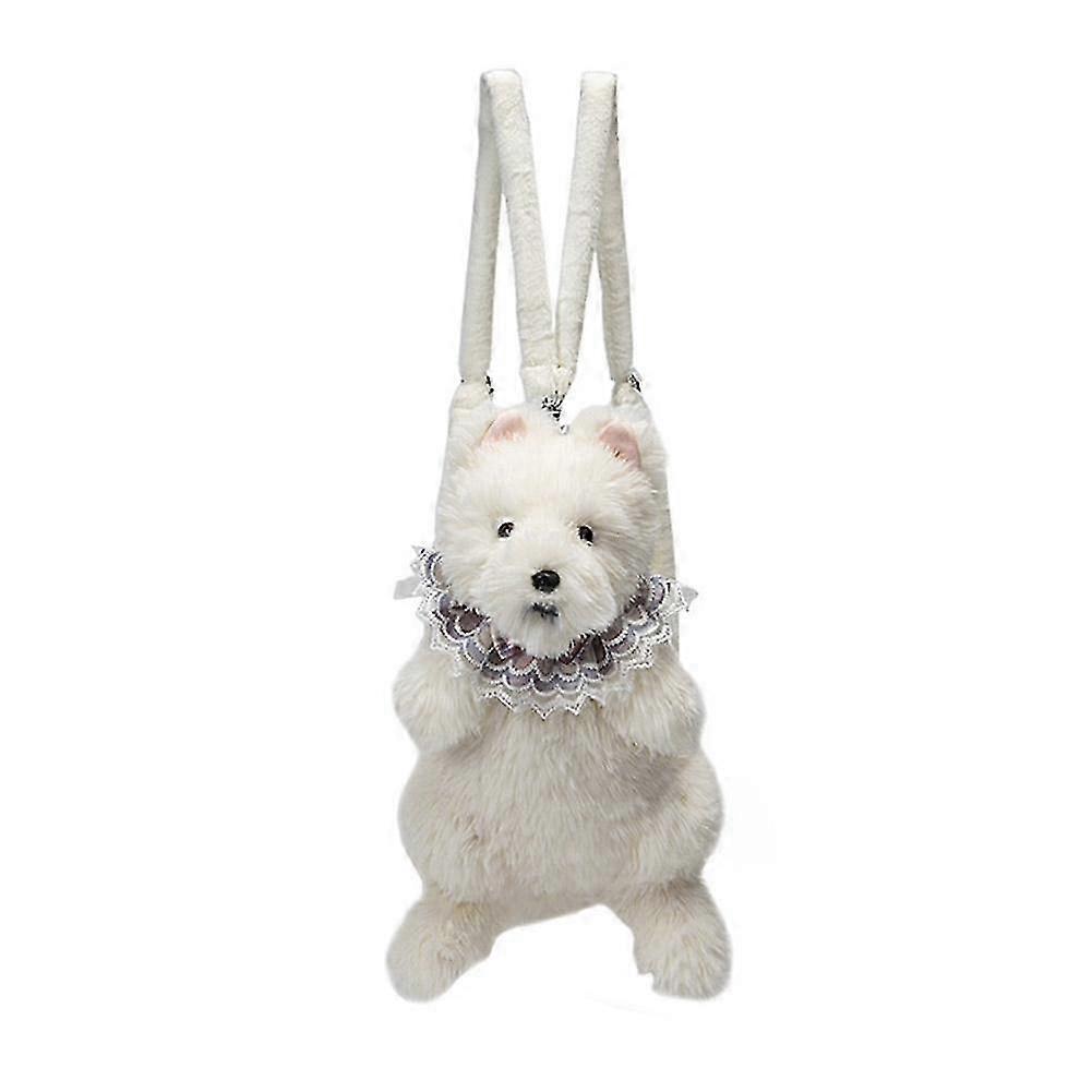 Cat-Shaped Plush Shoulder Bag