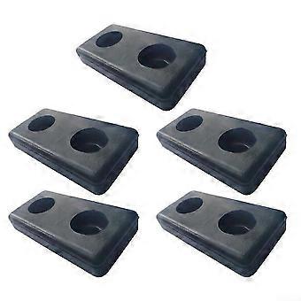 5Pack Rubber Shock Absorbing Pads for Gym Equipment with AntiVibration and NonSlip Stability