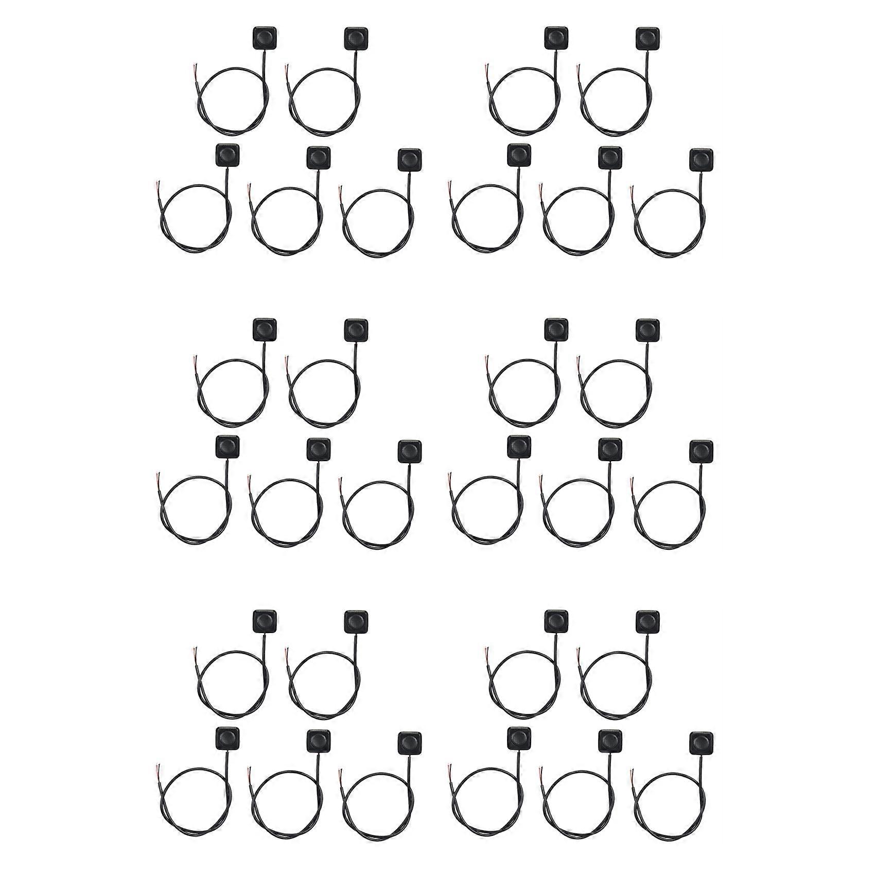 30Pcs Momentary Switch Momentary Push Button on Off Switch 12V 24V Surface Mount Mini Button Switch