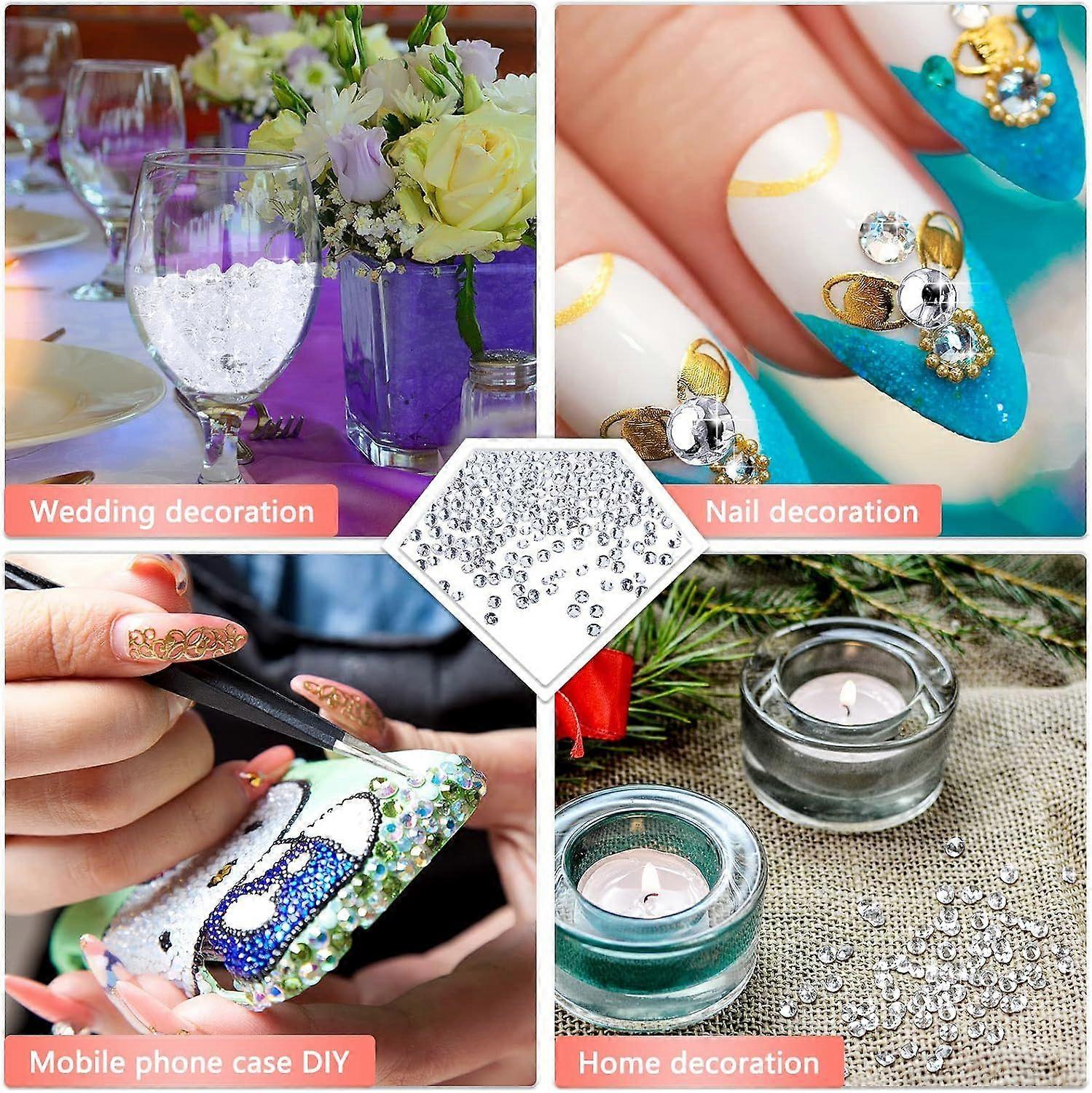 2000 Clear Acrylic Table Scatter Crystals - Wedding Decorations
