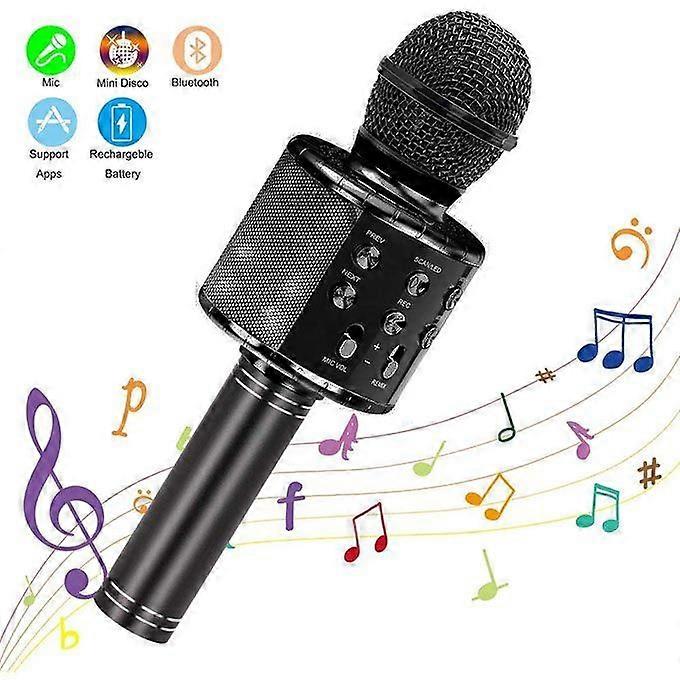 Bluetooth-compatible Karaoke Microphone Wireless Professiona Speaker Handheld Player