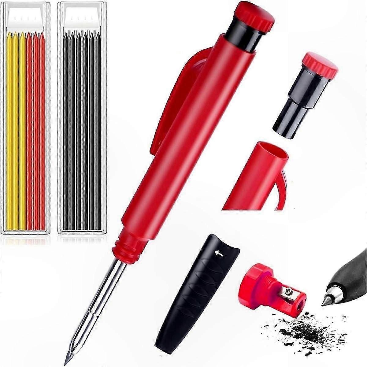 Fine Point Architecture Pencils with Marking Tools for Construction Use, 1PCS Carpenter Set