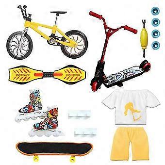 Set di 18 Mini Finger Scooter Bike Fingerboard Skateboard Due Ruote Tavola Giocattoli per Bambini