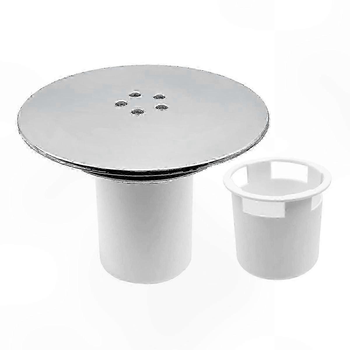 Chrome Shower Drain Cover 115mm Wide