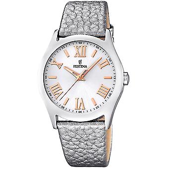 Festina Mademoiselle Quartz Analog Women's Watch avec Cowskin Bracelet F16648/5