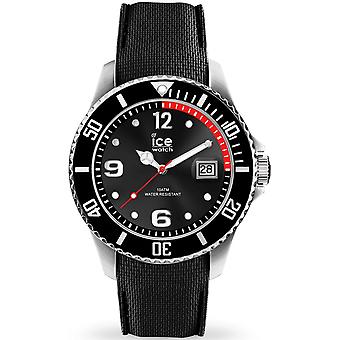 Eis uhr Eis japanische Quarz Analog Man Uhr mit Silikon Armband IC016030
