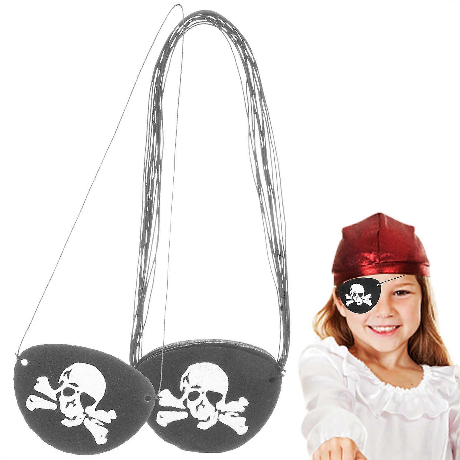 Cosplay Eye Patch for Halloween Decor Featuring 48Pcs Skull Pattern