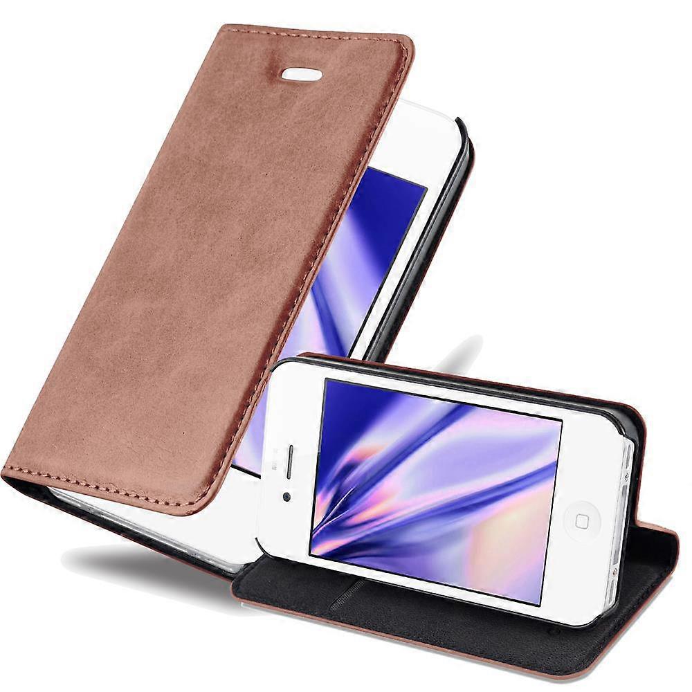 Case compatible with iPhone 4 / 4S - Protective case with stand function and card slot