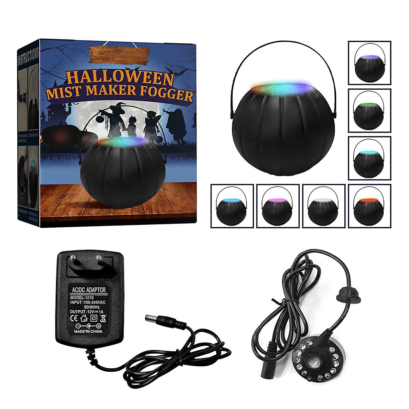 Halloween Smoke Machine With Light Colorful Lights Smart Control For Home Decor