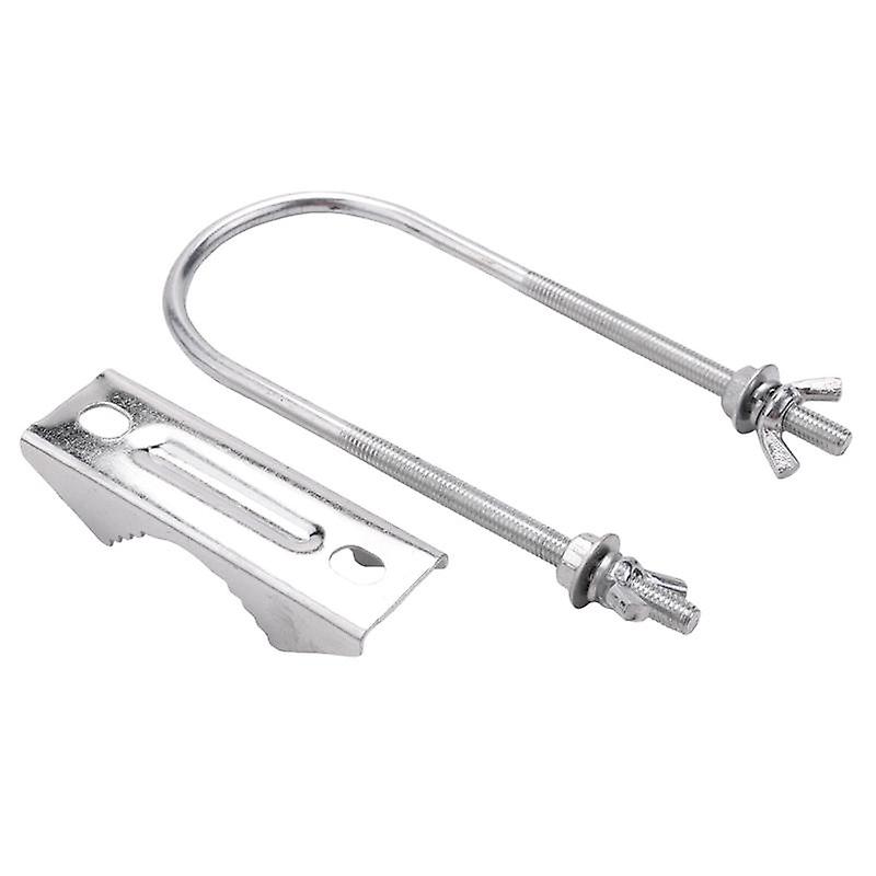 Double Antenna Mast V Jaw Block with U Bolts Heavy Duty Anti-Rust Mast to Mast Mount Bracket Kit fo