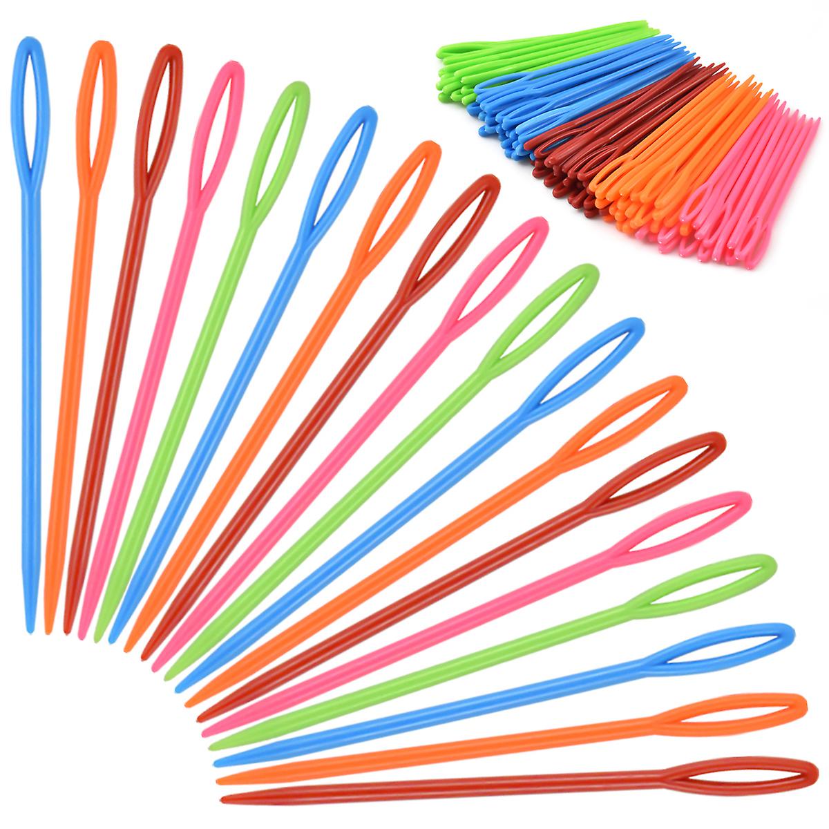 Sewing Needles 100pcs Children Plastic Needles