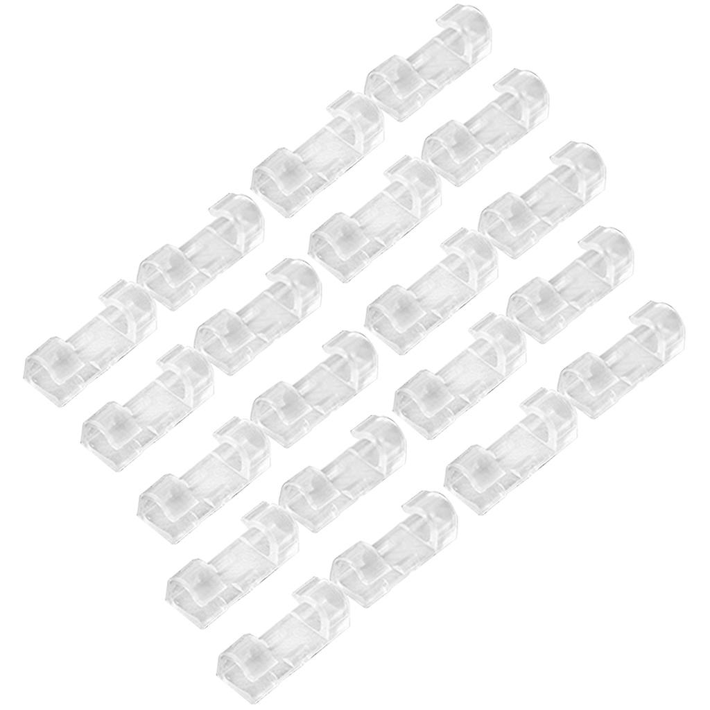 Self Adhesive Data Cable Line Network Cord 20pcs Universal Clips for Home Office