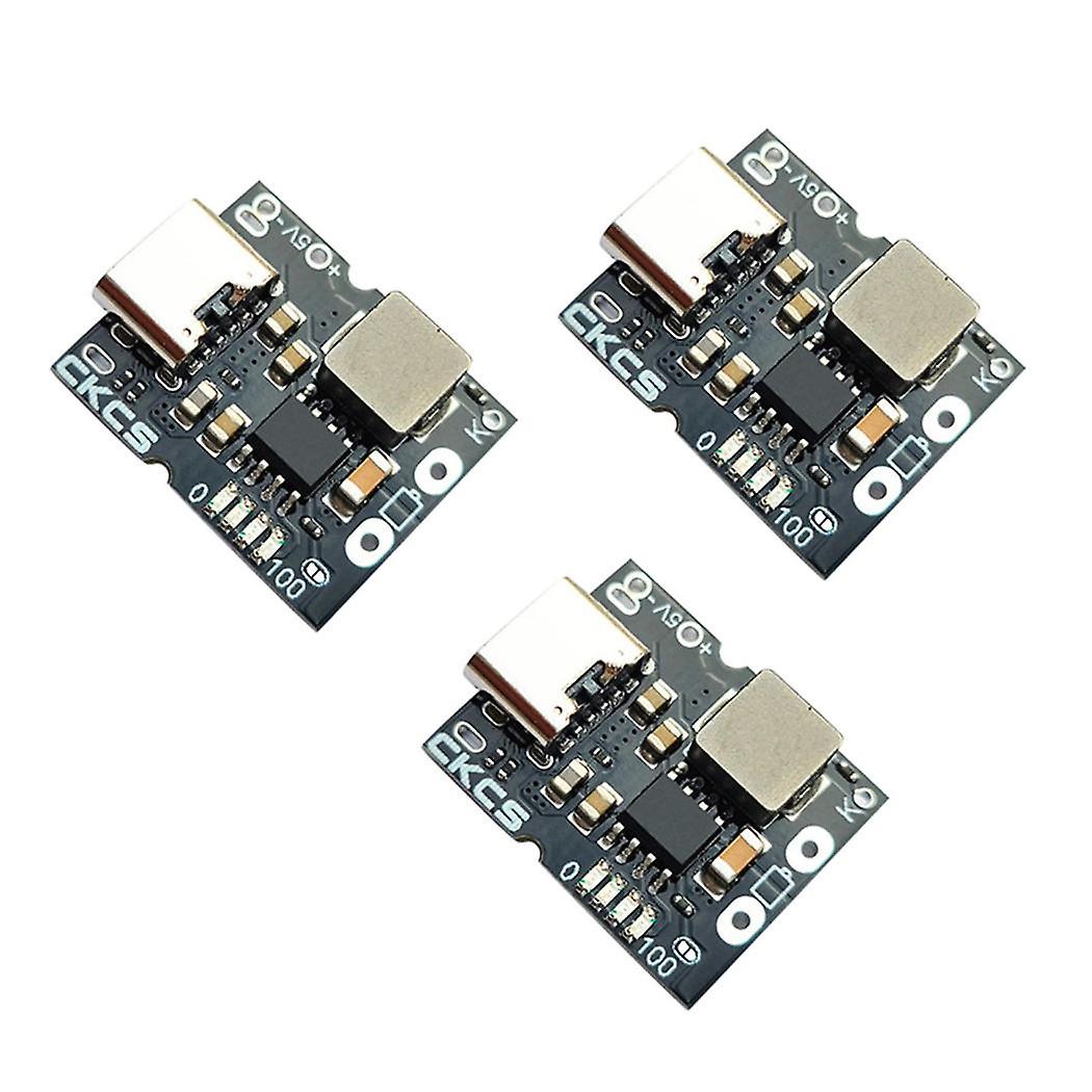 3x Ckcs Type-c Usb 5v 2a 1s Single String Lithium Battery Charge Discharge Module Charging Board Bo