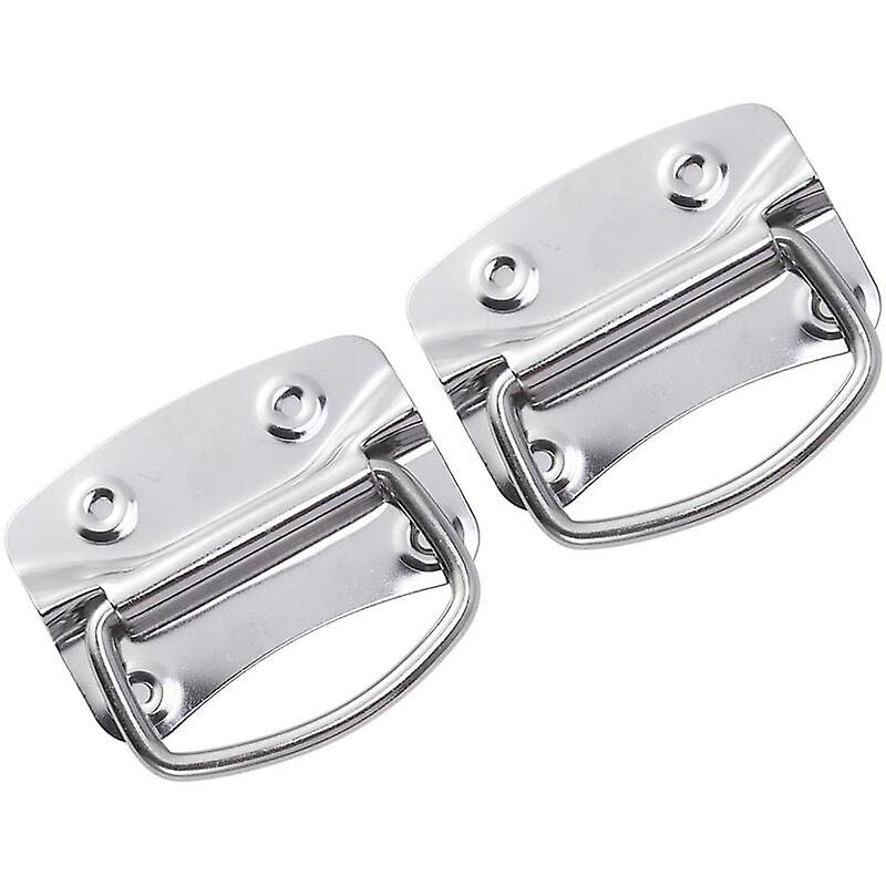 2pcs Stainless Steel Pull Handles Heavy Duty Heavy Duty Chest Handles For Tool Box Door