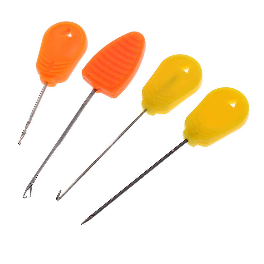 4 Pieces Carp Fishing Baiting Needle Set Bait Needle Drill Splicing Hook