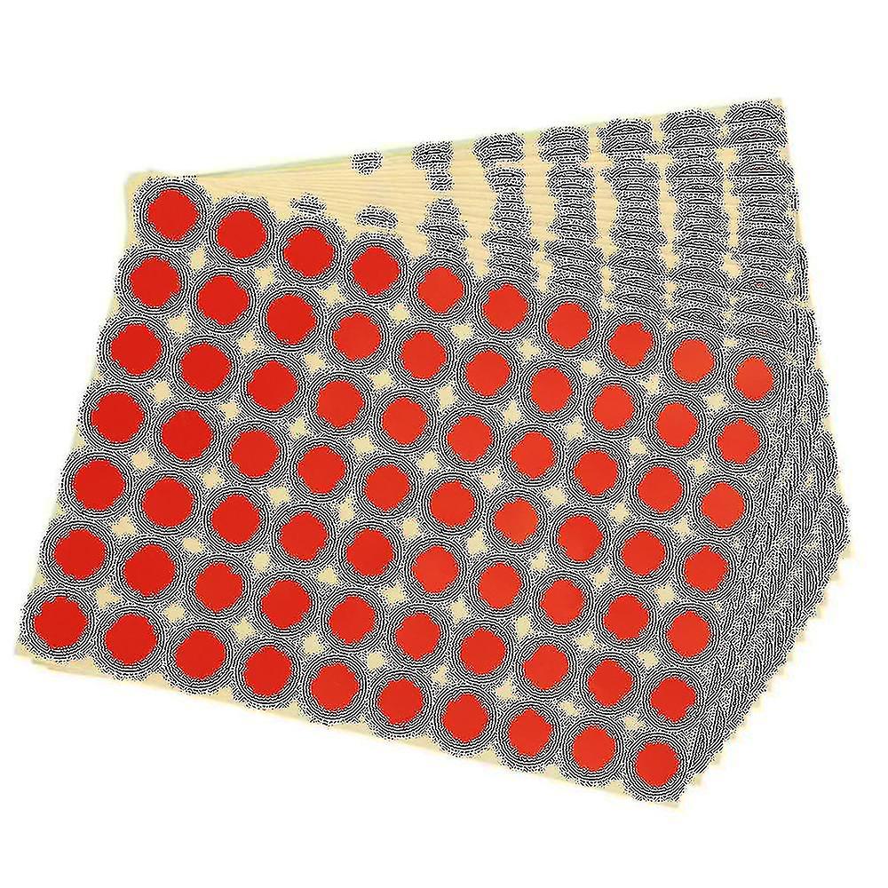 19mm Circles Round Code Stickers Adhesive Labels Red