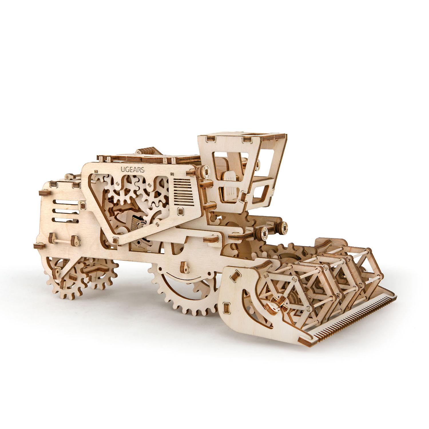 3D Wooden Model - Combine Harvester 27 Cm