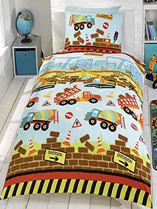 Onder constructie Dekbedovertrek en kussensloop set