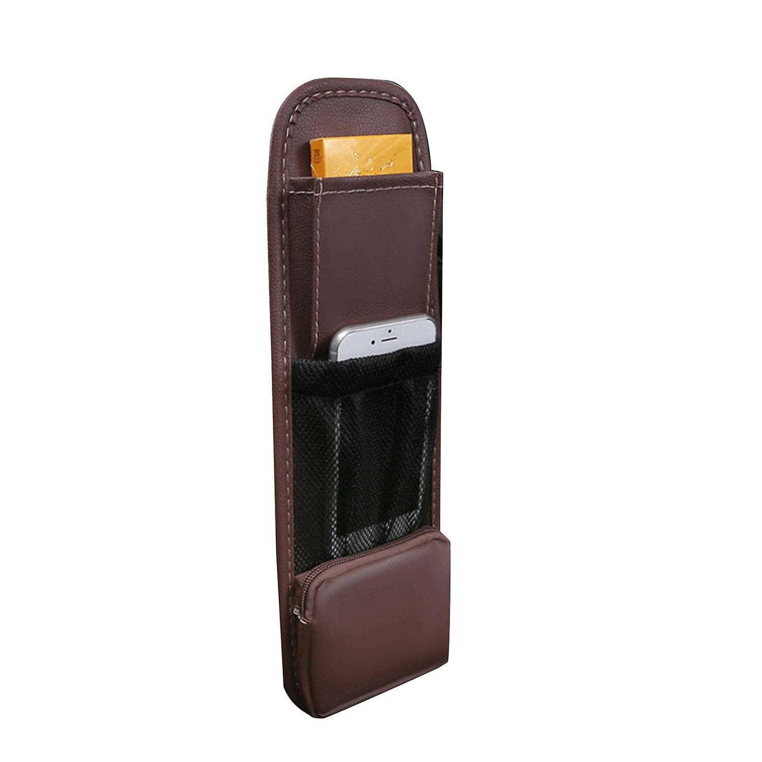 Seat Side Organizer Large Capacity Multi-Pocket with Mesh Pocket Auto Seat Side Phone Hanging Bag In