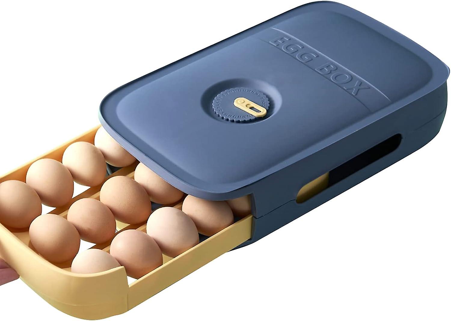 Plastic Freezer Storage Egg Carton, Holds 18 Eggs