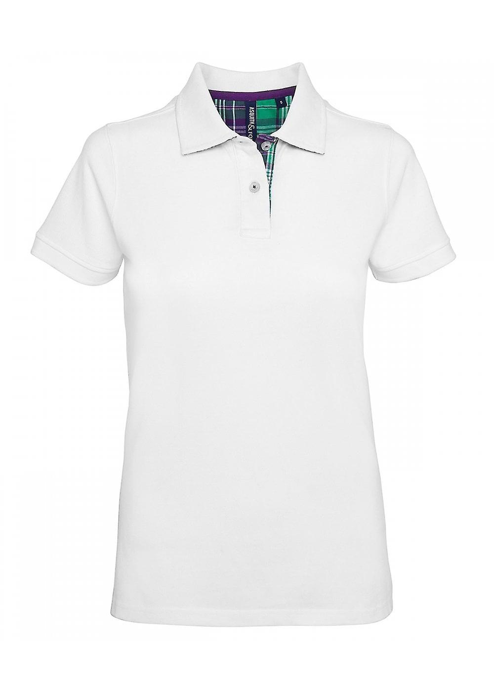 Women's Asquith & Fox Women's Check Trim Polo AQ024