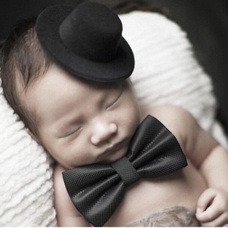 Hats Baby Photography Props Hat And Tie Set For Infant