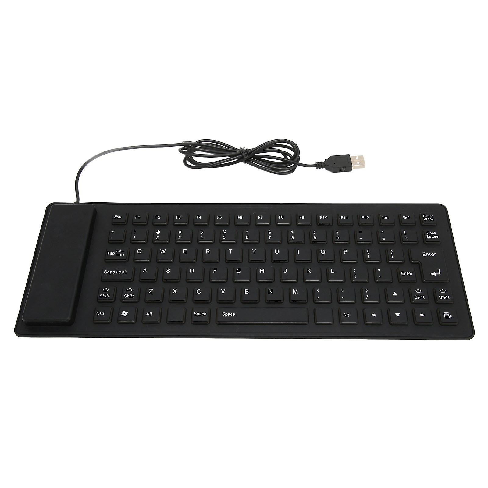 Foldable Silicone Keyboard, 85 Keys, Foldable Design, Silent Wired, Waterproof Dustproof