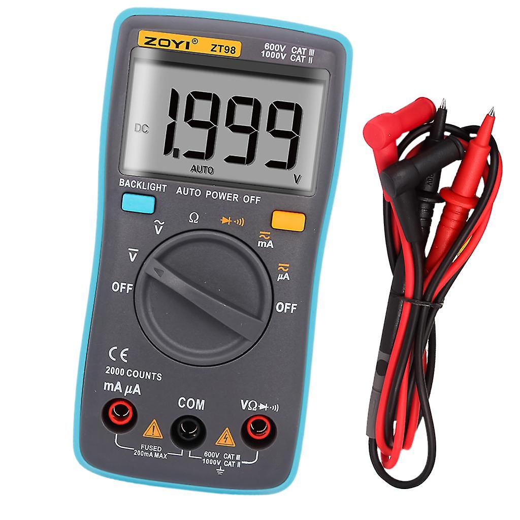 1 piece Auto-range Digital Multimeter Backlight AC/DC Ammeter Voltage Meter