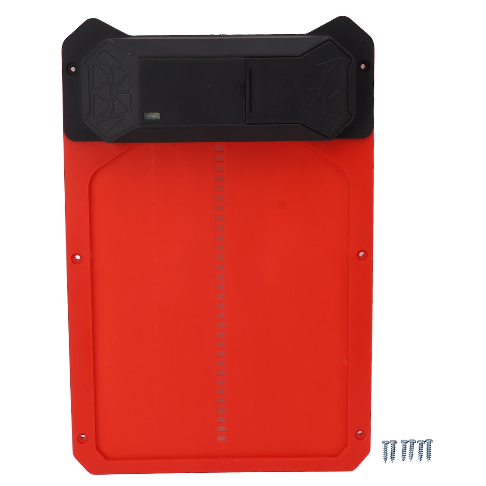 Red Waterproof Plastic Poultry Door with Automatic Light Sensor