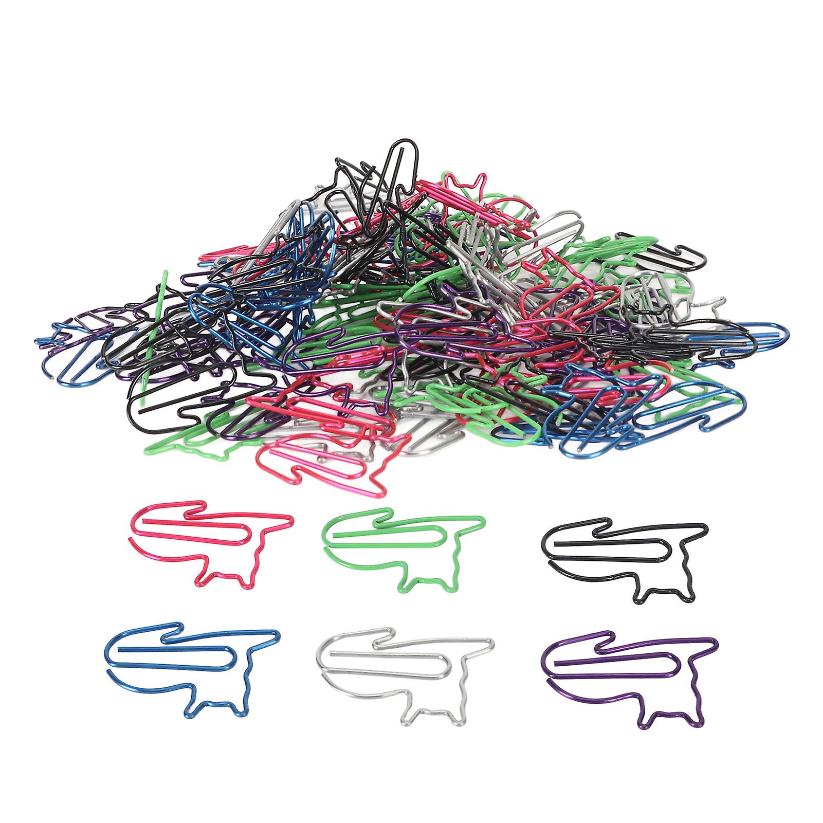 100pcs Animal Style Fancy Paperclips - Assorted Colors for Home, School, and Office Organization