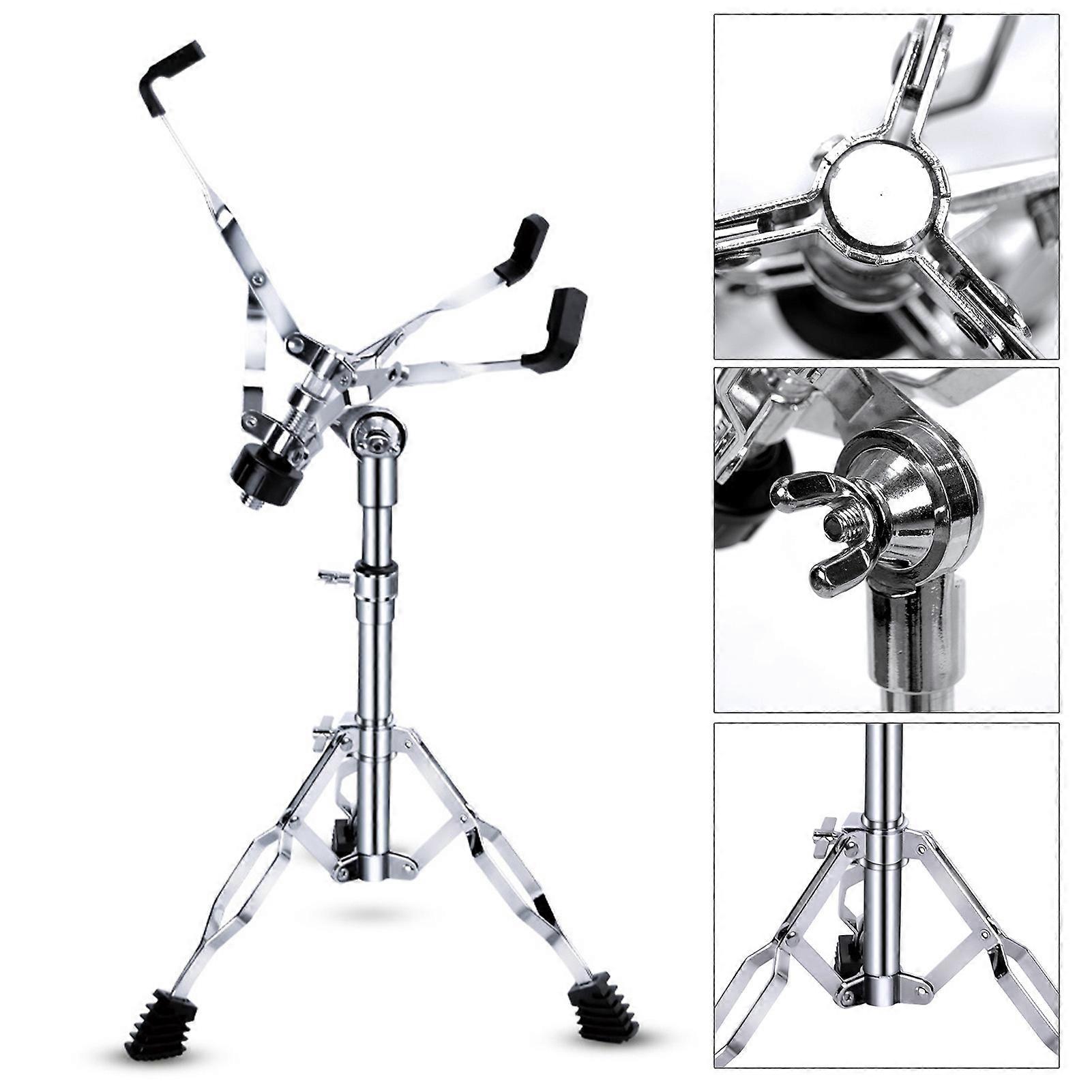 Treppiede Supporto Batteria Per Rullante, Cromato, Uso Duraturo - Nuovo - 2