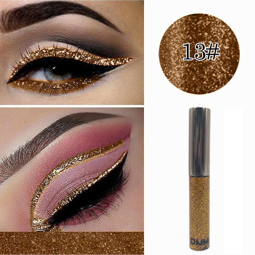 Fornnerg DNM 5ml Scintillant Glitter Waterproof Non Smudge Durable Liquide Eyeliner Cosmétique