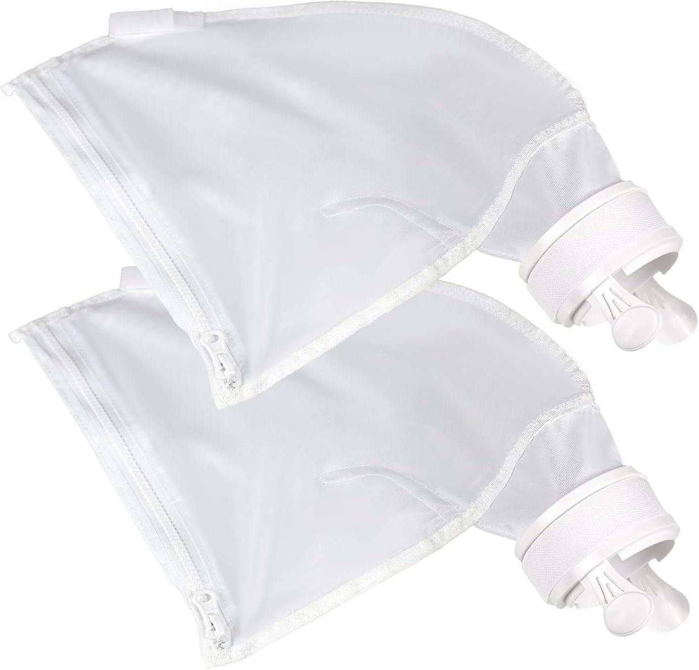 2 Pack Pool Cleaner Bag, Nylon Zipper Pouch Replacement