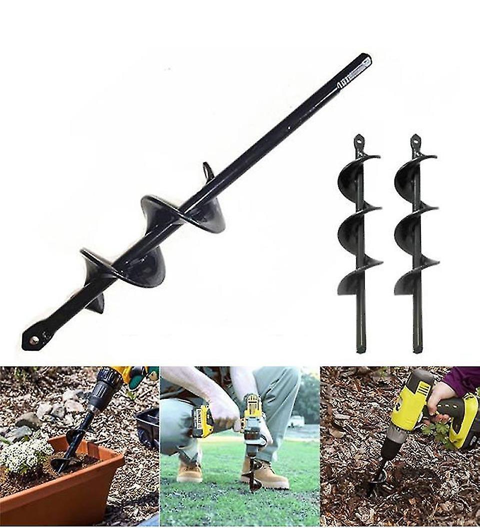 Garden Auger Twist Drill Bit Garden Dig Hole Planting Tool Garden Drill Bit(4x45m)