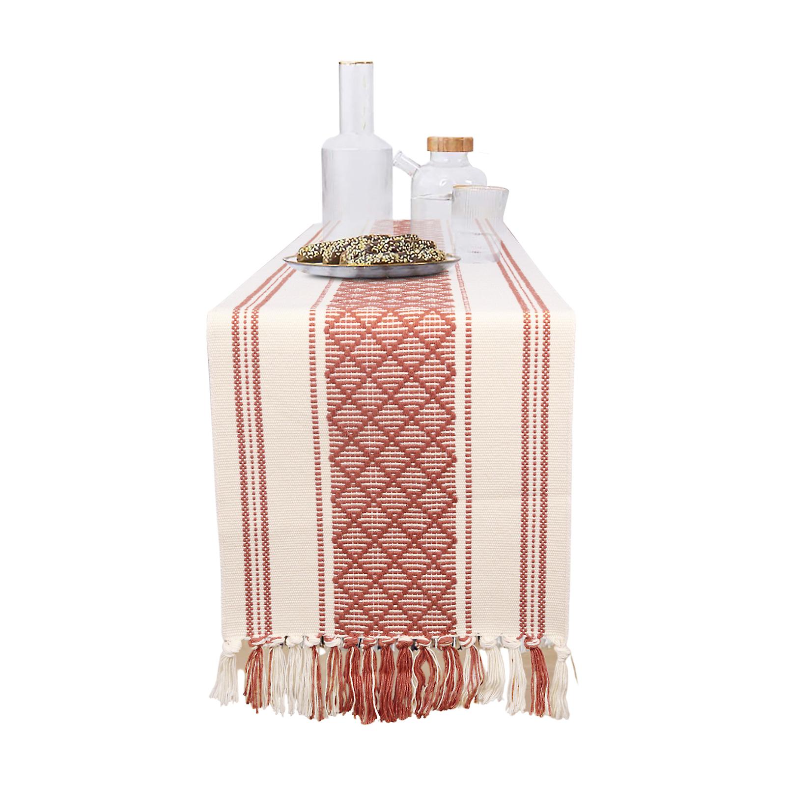 Table Runner 35 x 170cm Boho Table Runner Farmhouse Decor Multicolor for Party Dining