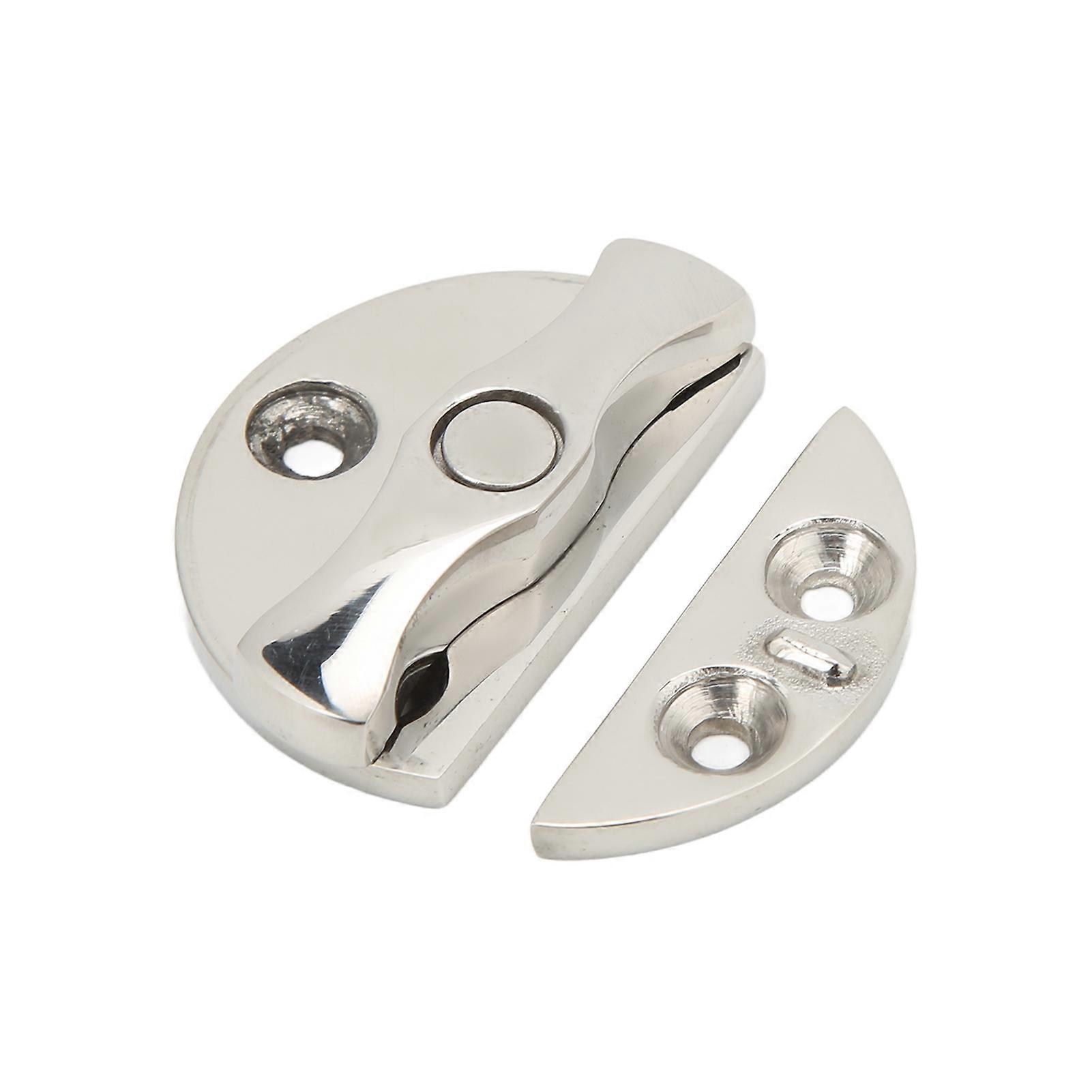 Loquet de porte de bateau rond 45 mm, rotation à 180°, acier inoxydable 316, universel, pour yachts et bateaux