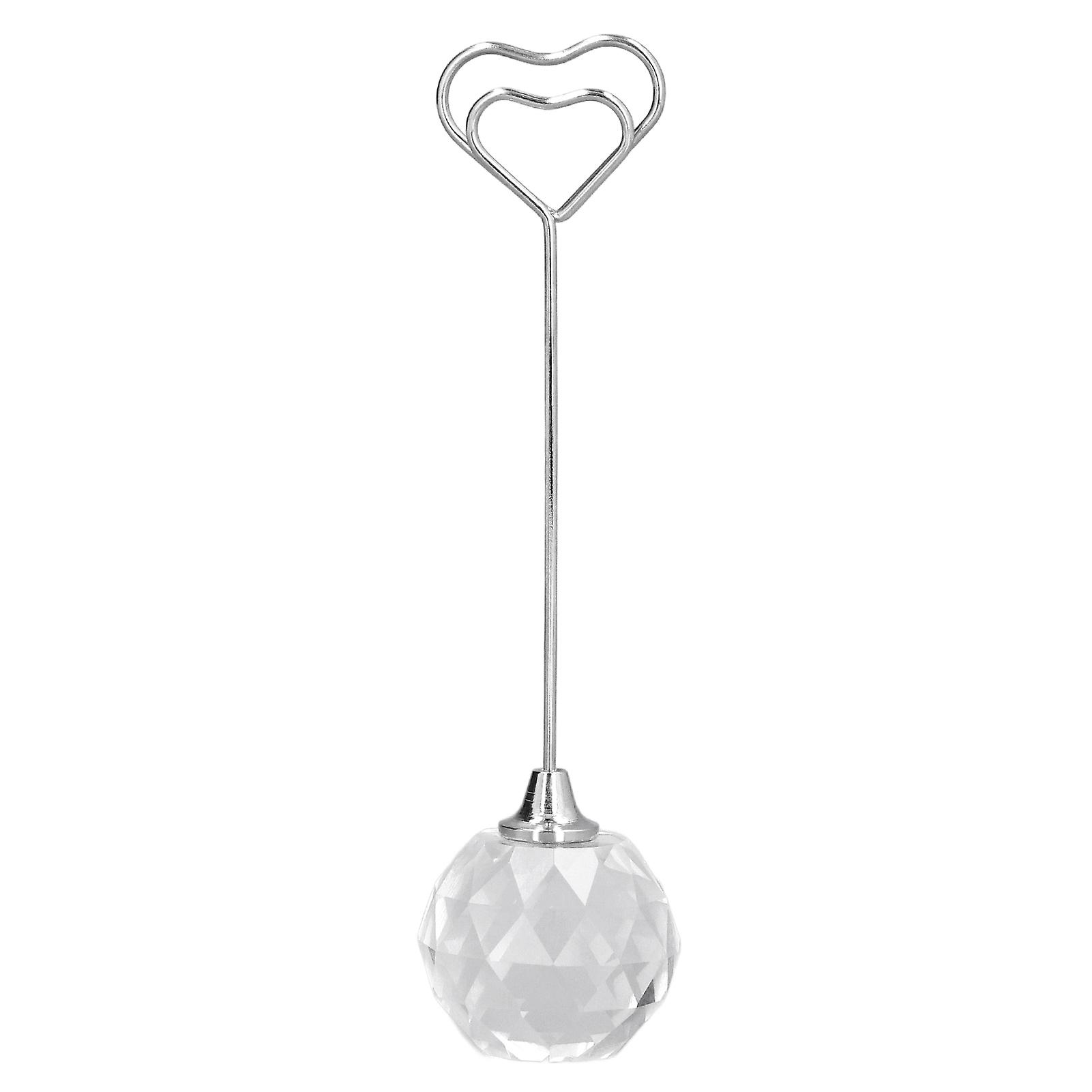 Heart Shaped Table Card Holder: Stable, Bright Color Design for Weddings and Parties - 12cm