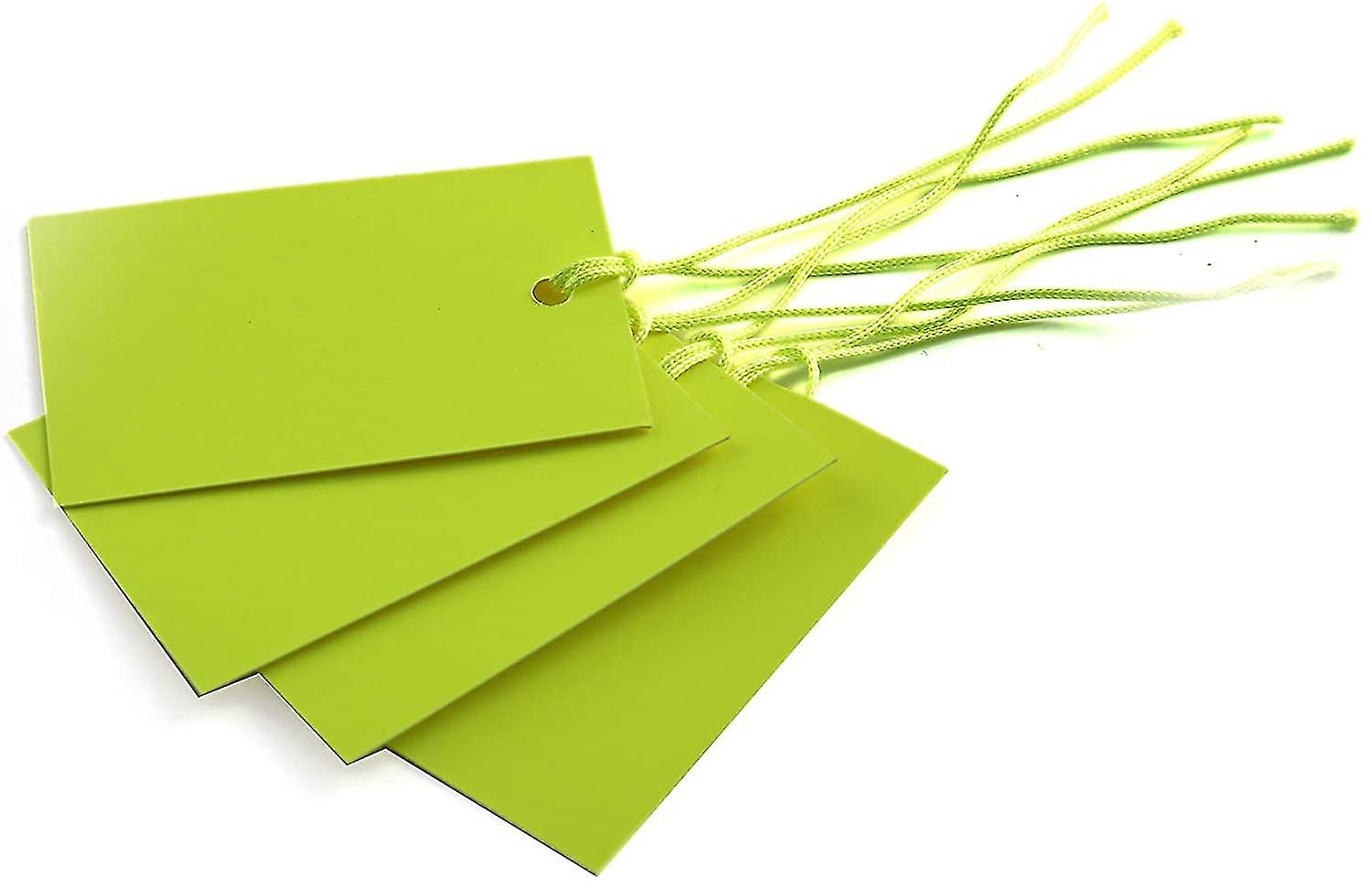 2x50ラージ/バフ(マニラ)張った134x67mmタグ/ネクタイ ラゲッジクラフトラベル(100)-eyzi