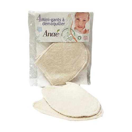Cotton Mini Makeup Remover Gloves Bio 4 units
