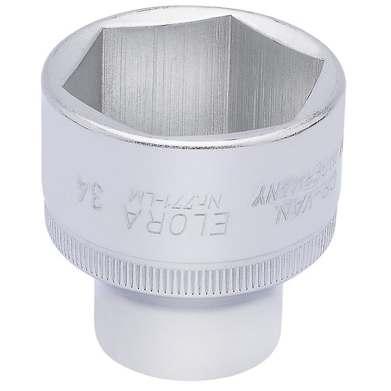 Draper 15323 34mm 1/2 Square Drive Elora Hexagon Socket