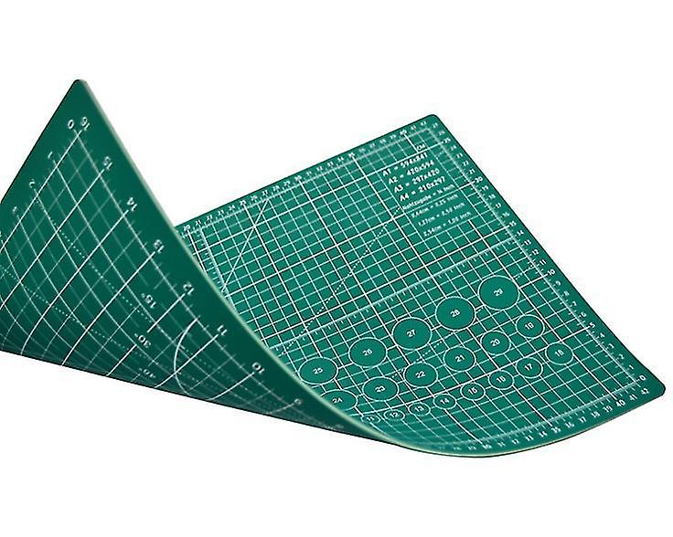 45*30Cm Double Green Cutting Pad A3 Double-sided Cutting Pad 45 * 30cm Non-slip Medium Knife Pad Out Of Grid Board Pvc Cutting Pad Az22212