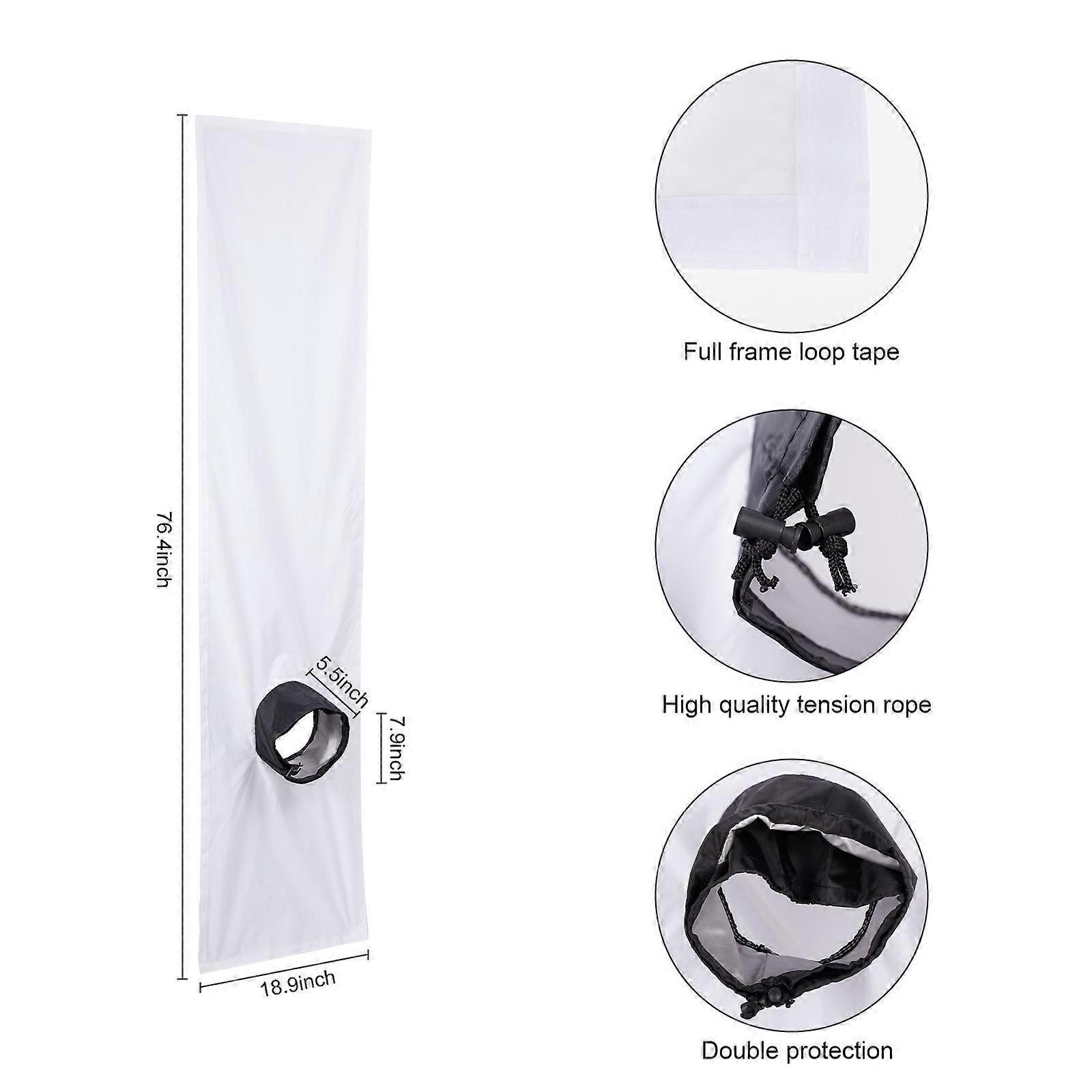 Ac Window Seal - Portable Universal Window Kit For Portable Air Conditioner And Dryer - 300cm - Window Ventilation Kit With Retractable Rope And Adhes