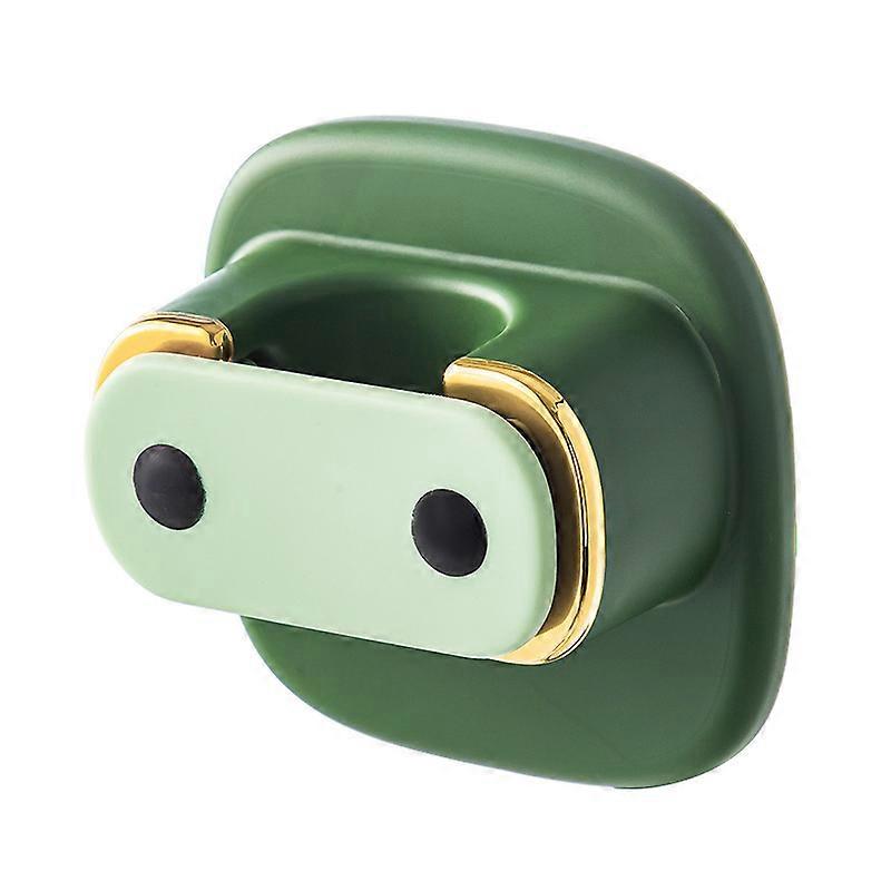 Tecknad väggmonterad mopphållare Sparar utrymme Stansfri badrum Mopp Förvaringskrok