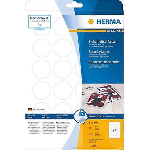 Herma Premium Quality Extra Strong Adhesive Security Labels A4 25 Pieces