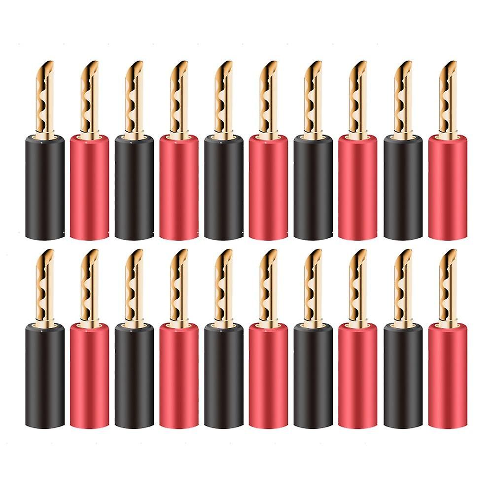 24k Gold-plated 4mm Banana Connector/plugs With Screw Lock