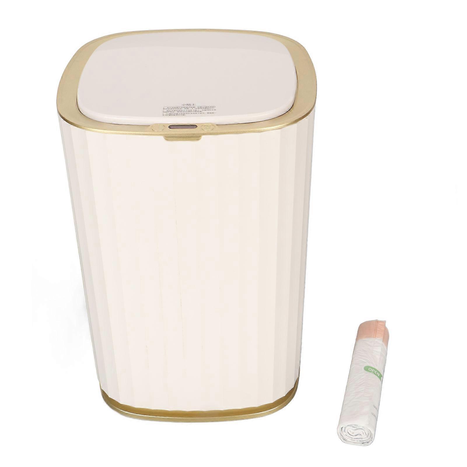 15L Automatic Trash Can IPX5 Waterproof Touchless Automatic Motion Sensor Trash Can for Home Bedroom Office