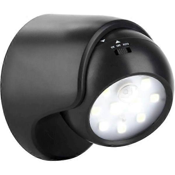 Outdoor wall lamp with motion sensor | 1000 Lumen LED outdoor lighting | Battery powered cordless lighting | 360 degree rotation and tilt