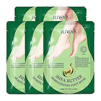 5 Pairs Avocado Foot Masks, Moisturizing Foot Mask Rough Heels Soft Smooth Touch Feet Moisturizing Foot For Men Women