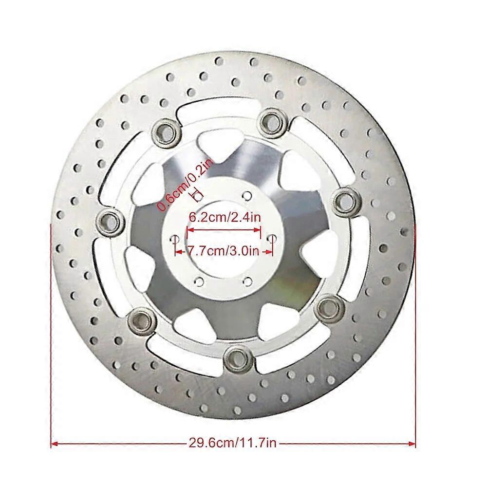 2 Round Gold Front Brake Rotors for Honda GL 1800 Goldwing 01